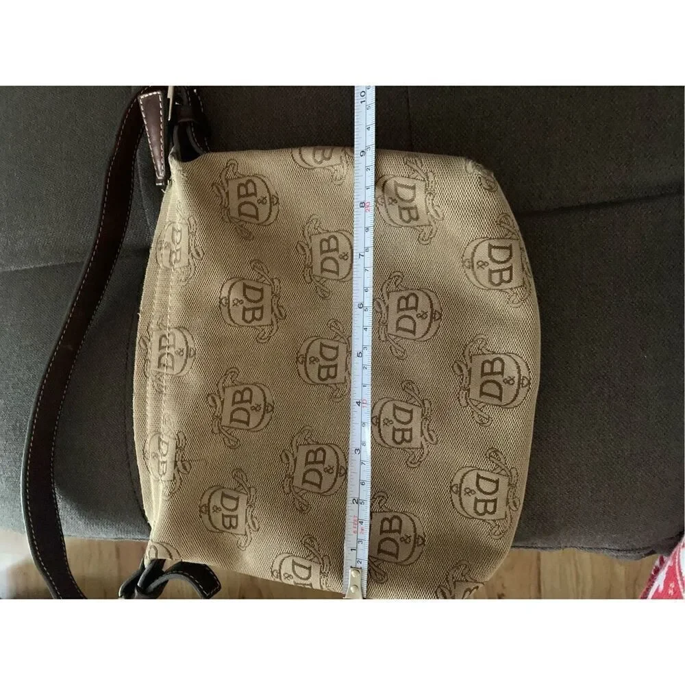 DOONEY & BOURKE Donegal Crest Tan Logo Leather Strap Jacquard vintage